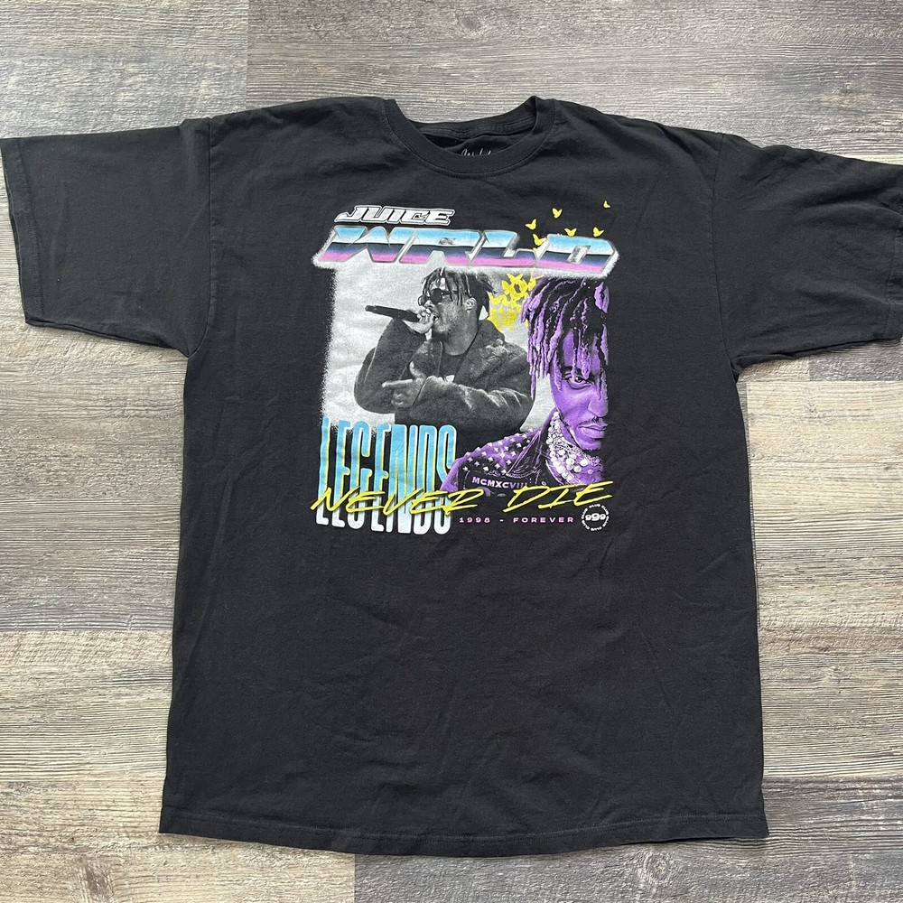 Juice World Wrld Black Shirt Size Xl Legends Never Die 999 Club