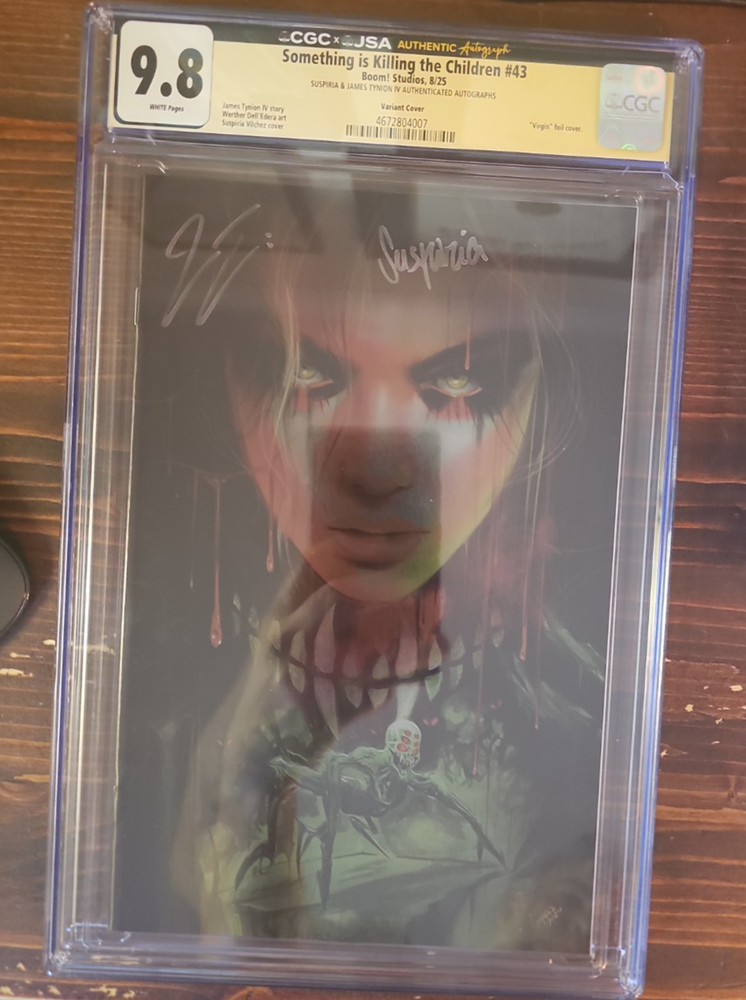 Something Is Killing The Children #43 CGC 9.8 SS Tynion & Suspiria Signed Foil
