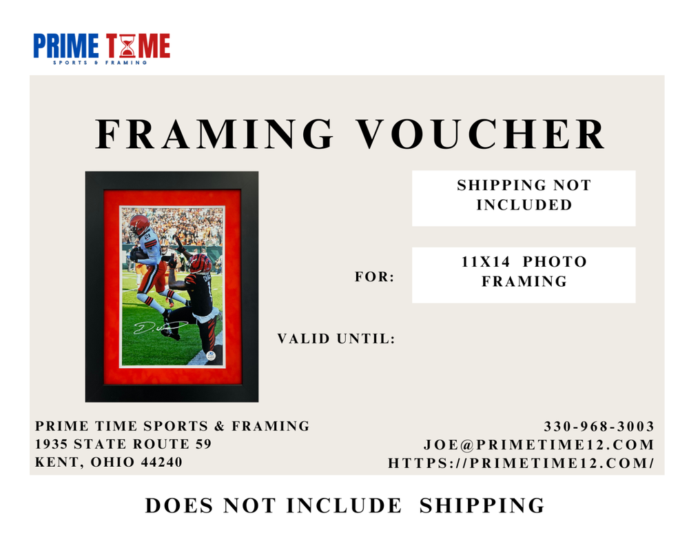 11X14 PHOTO FRAMING SERVICE VOUCHER-image