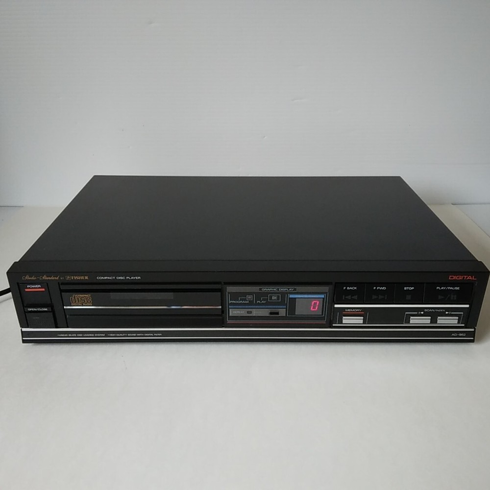 Fisher Studio Standard AD-862 Shelf CD Player-Made In Japan-1986-Tested/Working