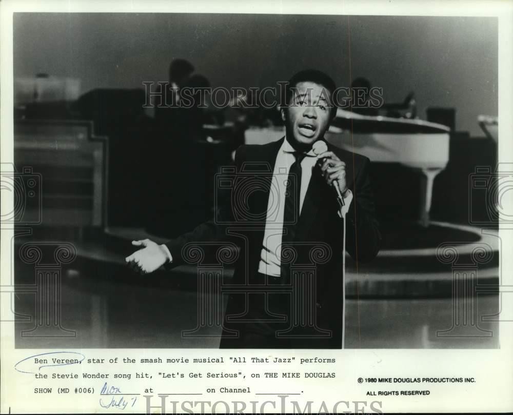 1980 Press Photo Ben Vereen Performing on 