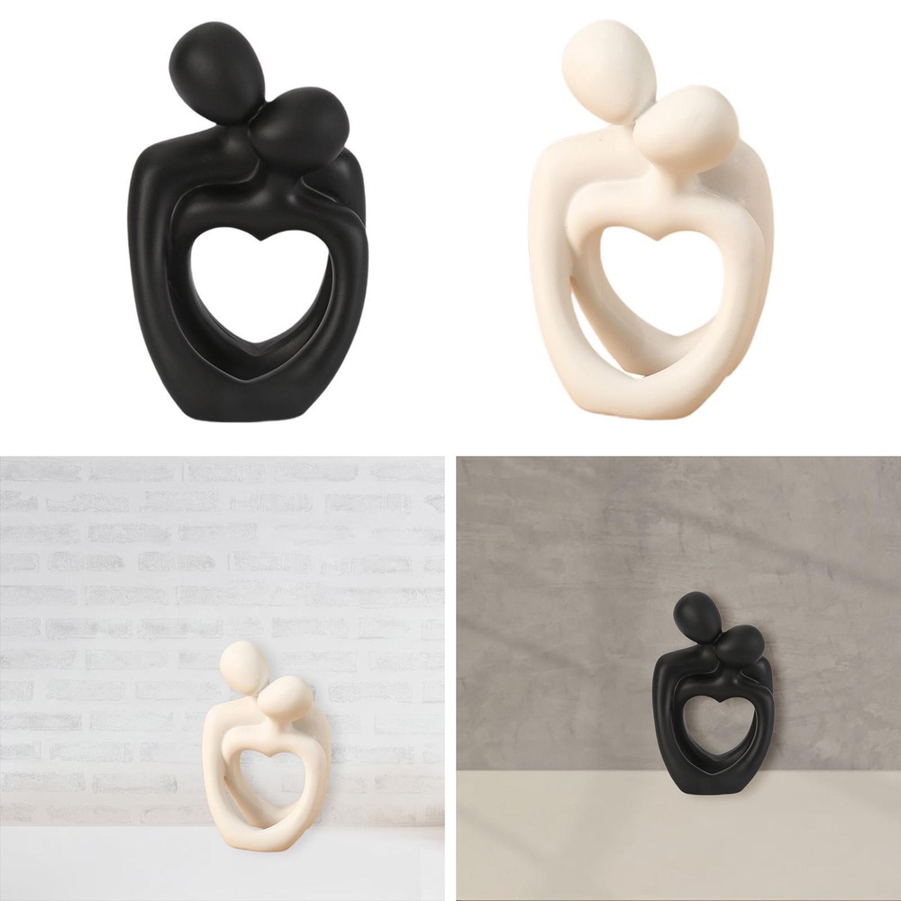 Embrace Statue Birthday Gift Resin Figurine for Office Bookshelf Living Room