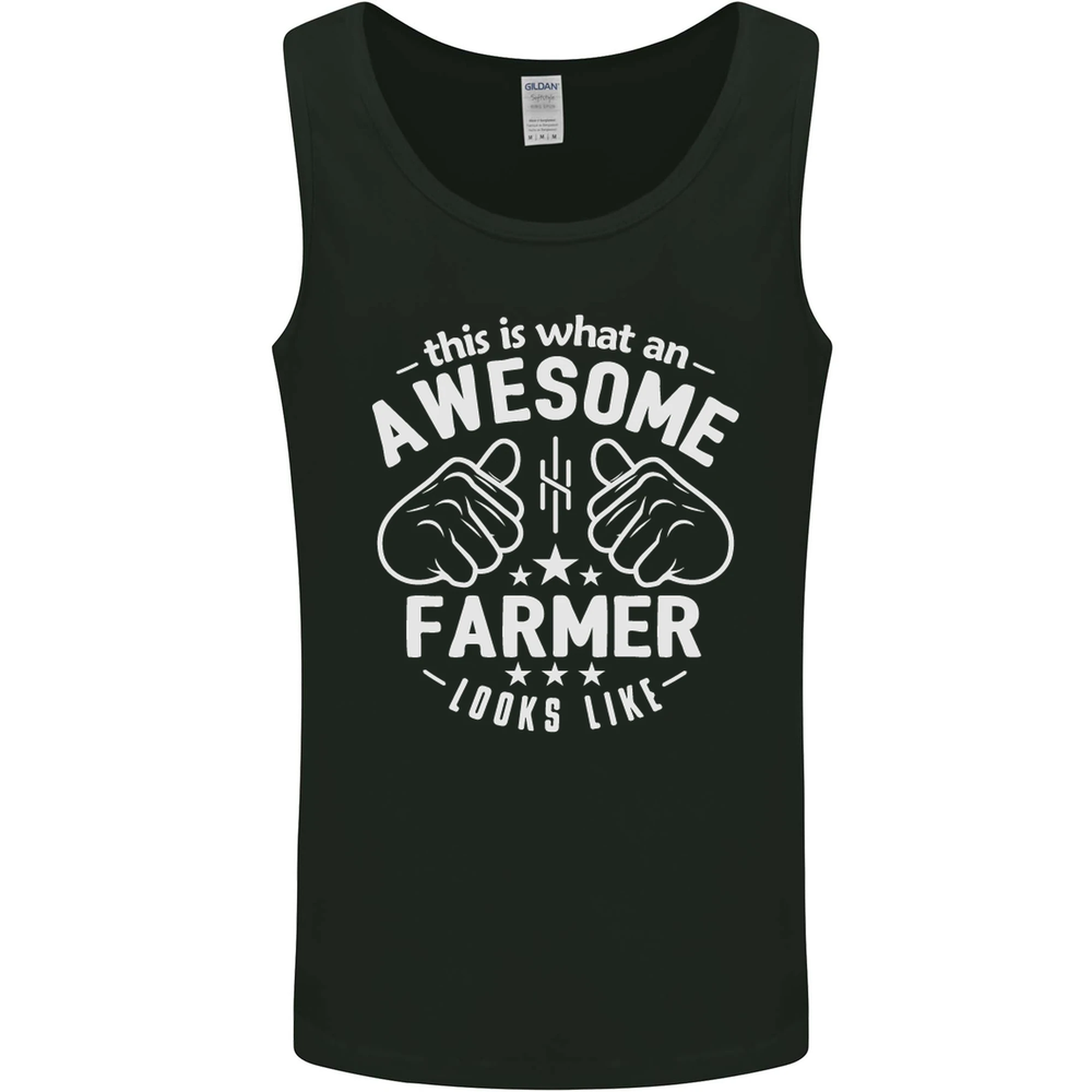 This Is What an Awesome Farmer Looks Like Mens Vest Tank Top