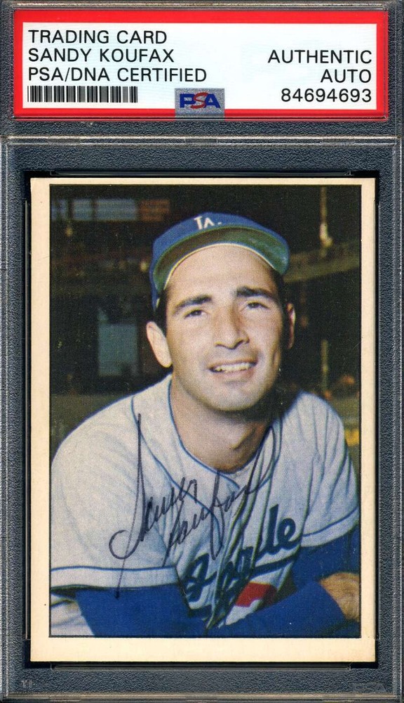 Sandy Koufax PSA DNA Signed 1978 TCMA The 60s Autograph