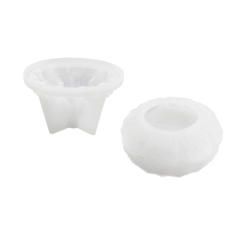 Lotus Tealight Holder Silicone Mold for Resin Casting