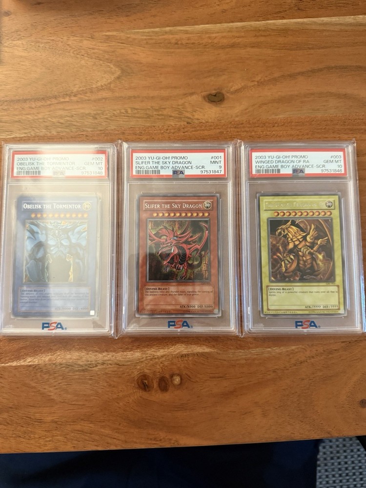 YuGiOh God Rare Cards Set - Obelisk Ra Slifer