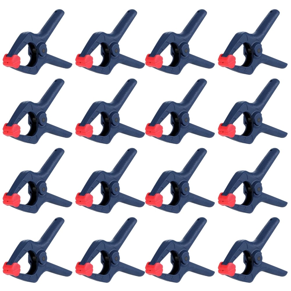 Ergonomic 16-Piece Spring Clamp Set for Woodworking and DIY Projects