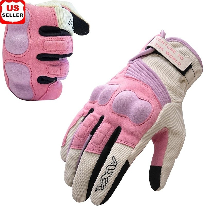 Ergonomic Motorcycle Gloves Knuckle Protection Breathable Lightweight Riding New