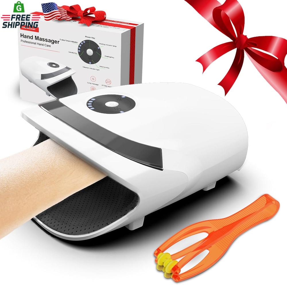 Xllent Hand Massager with Compression & Heating,Valentines Day Gifts for Her Him