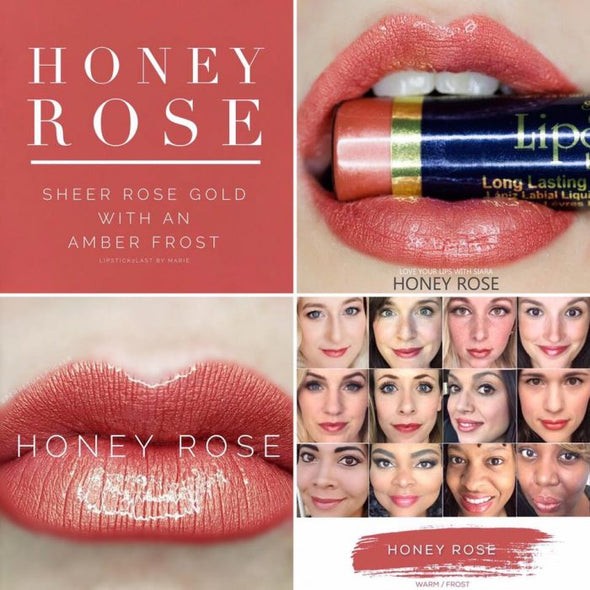 5 Pack, LipSense by SeneGence Long Lasting Liquid Lip Color Honey Rose  0.25oz