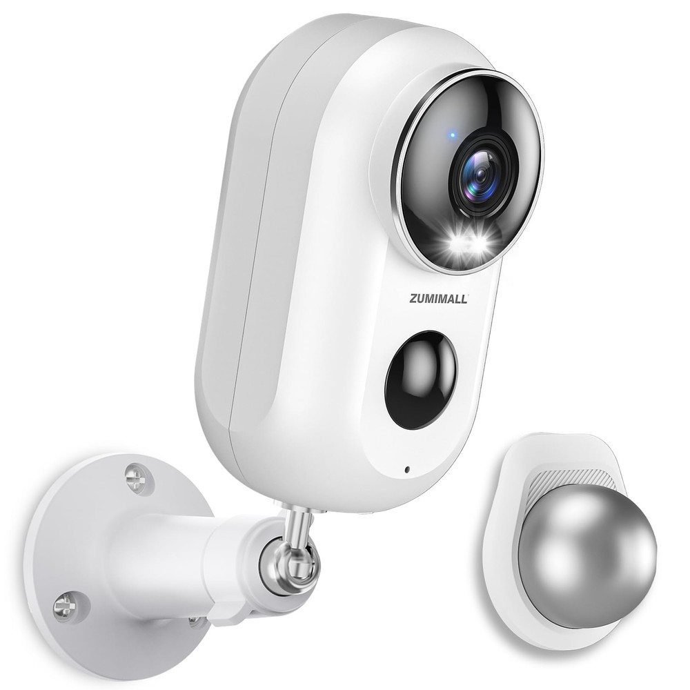 2K Wireless Outdoor Security Camera with Magnetic Mount – No Wiring Needed