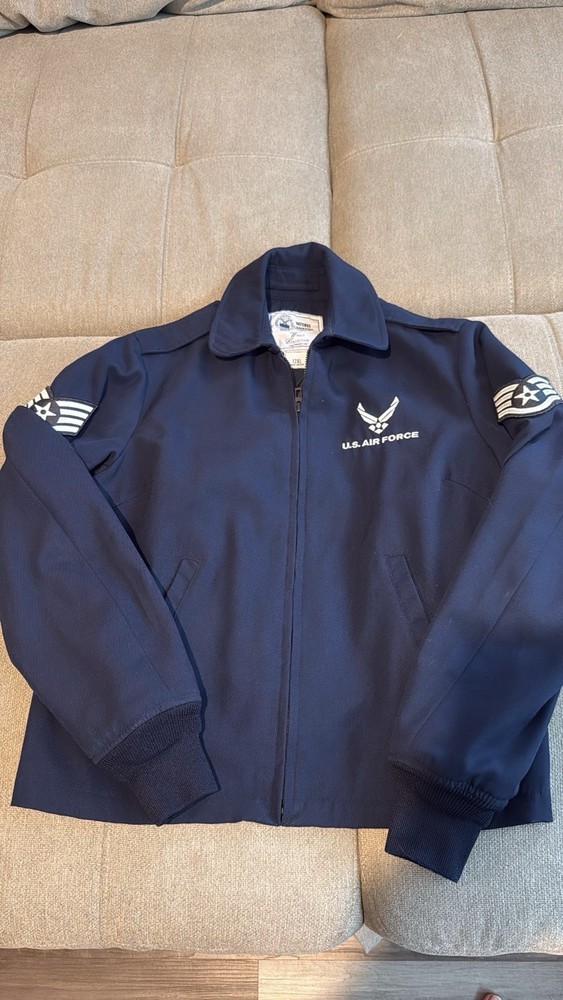 DLA Air Force Jacket 12XL Blue with Removable Liner Zip Front