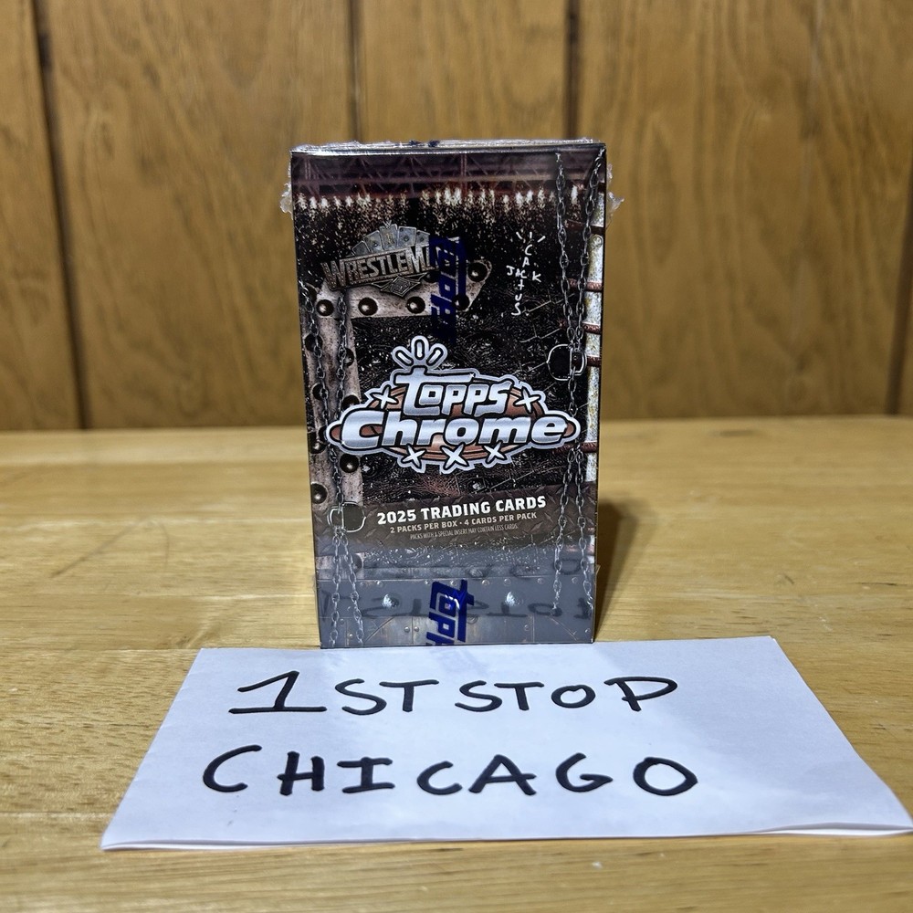 Topps Chrome Cactus Jack Travis Scott WWE WrestleMania 41 Exclusive Box  NEW