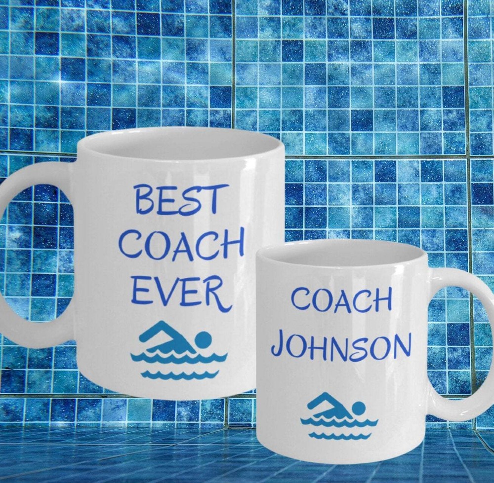 Best Coach Ever Swim Coach Mug Personalized Gift Swim Coach Gift Swim Instructor