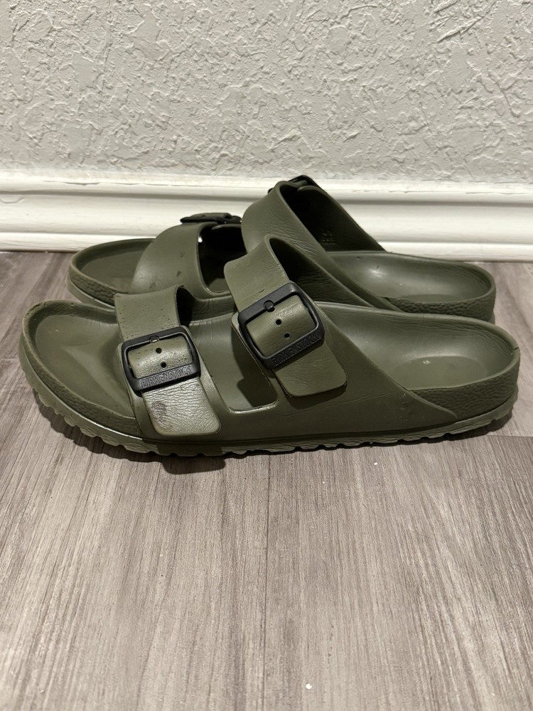 Birkenstock Arizona Sandal Unisex M8 / W10 Olive Green Slip On Outdoor Comfort