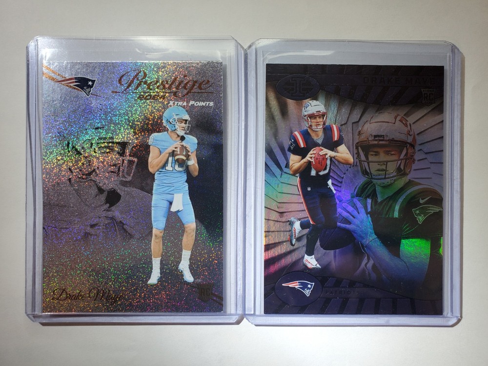 2024 Drake Maye Rookie Lot - Xtra Points 'Galaxy' And Illusions Refractor (RC)
