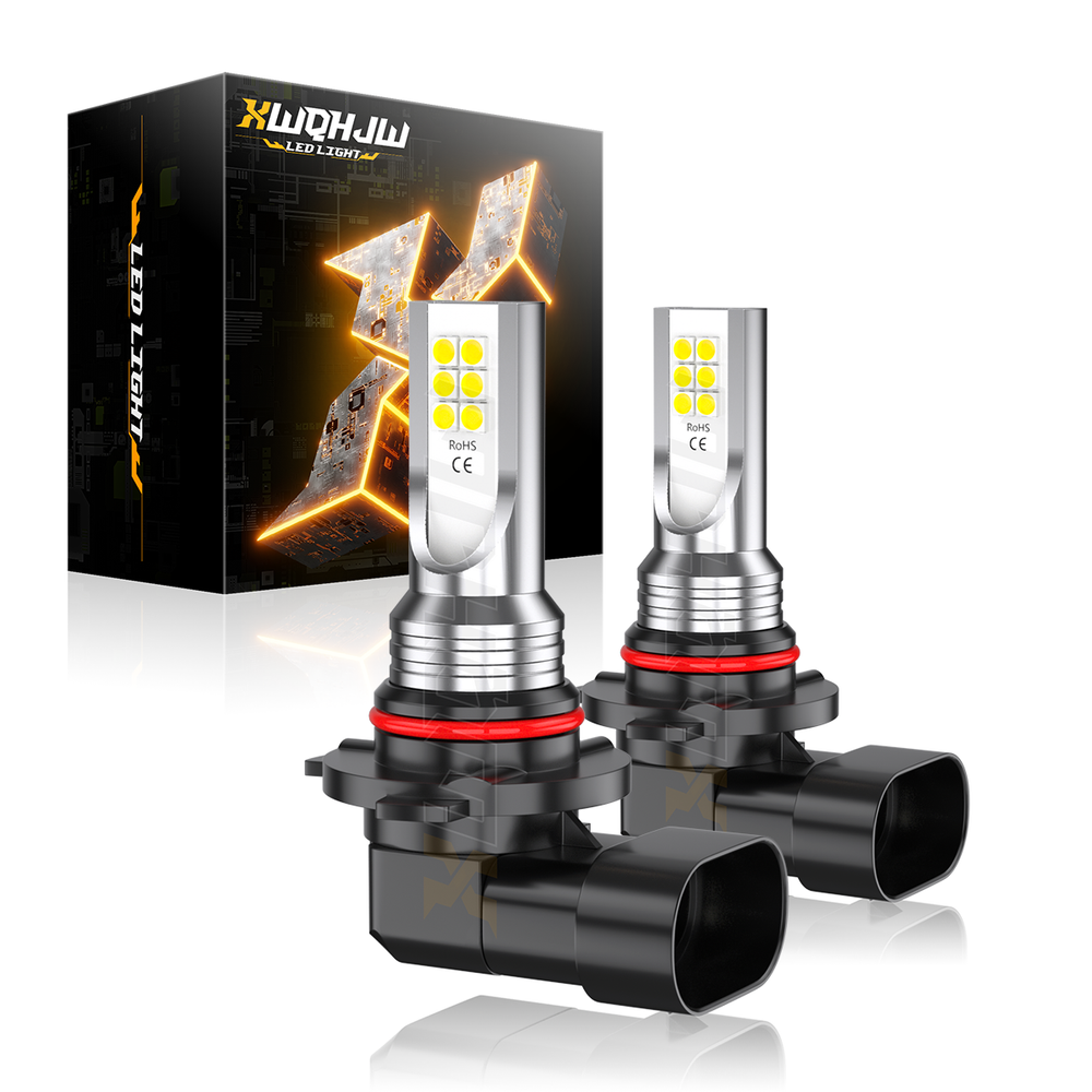9005 H10 LED Fog Lights 6000K White High Power Bulb Kit  