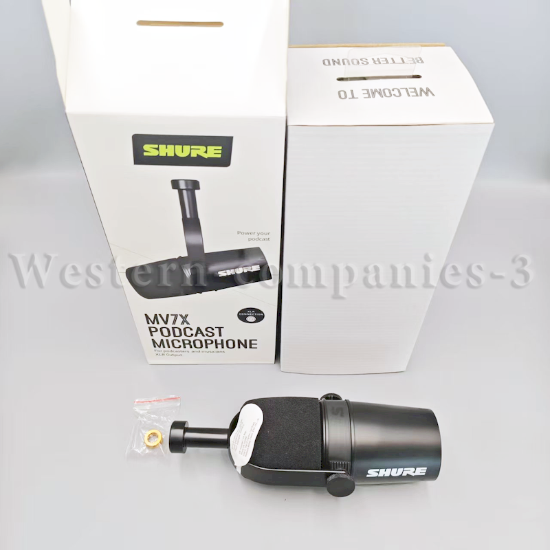 For Shure MV7X Mic Podcast Kit Podcasting Home Recording Gaming XLR Output US