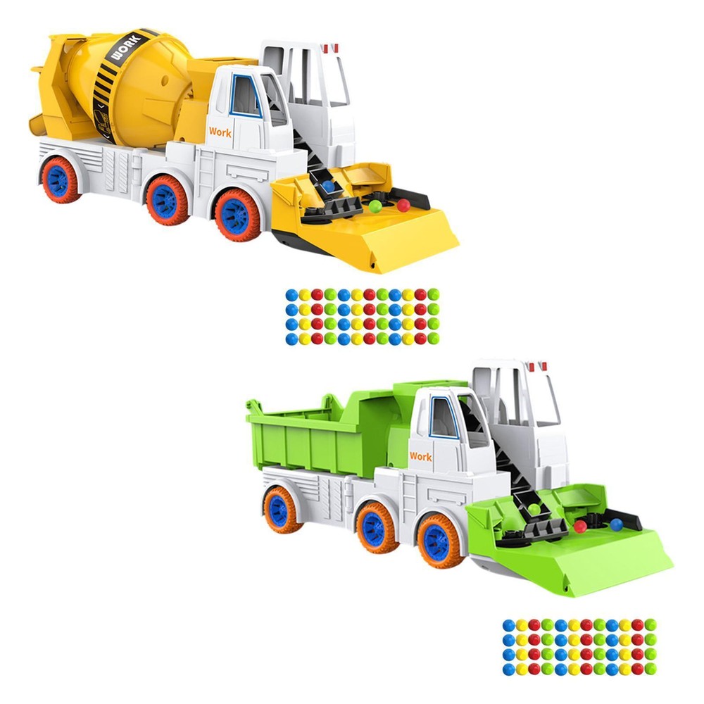 Construction Excavators Car Toy Mixer Dump Truck Automatic Bead Sweeper Truck