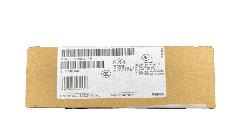 6ES7 193-6BN00-0NE0 NEW SIEMENS 6ES7193-6BN00-0NE0 ET 200S Module#Br