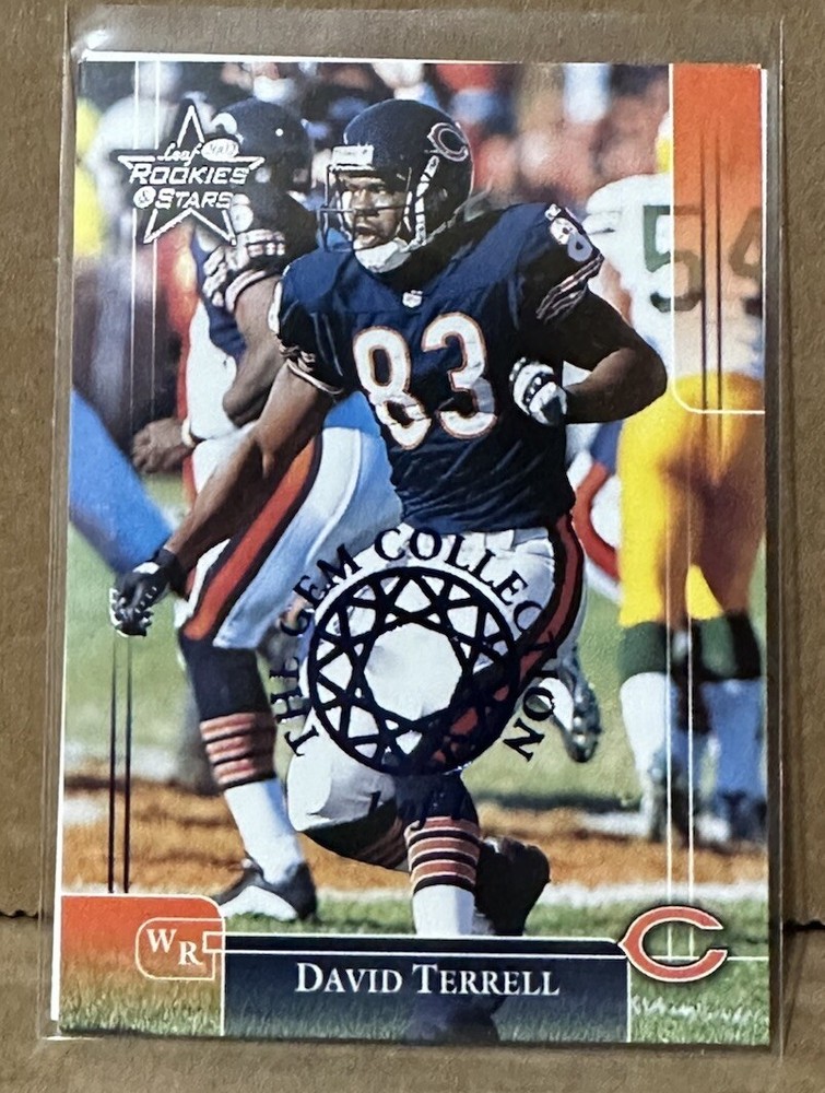 David Terrell 2002 Leaf Rookies Blue Gem 1/1 Masterpiece Collectible Card