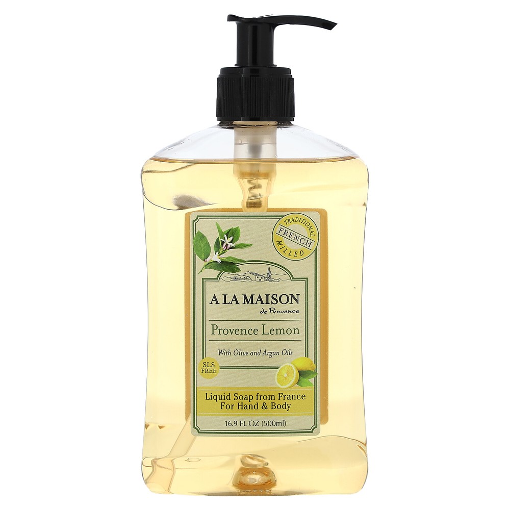 Liquid Soap For Hands & Body, Provence Lemon, 16.9 fl oz (500 ml)