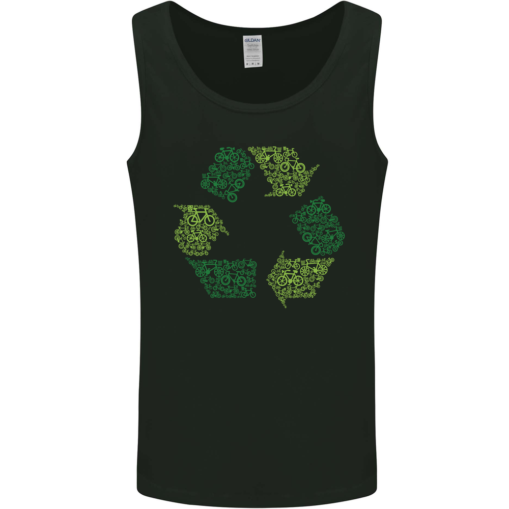 Recycle Bike Fun Cyclist Funny Mens Vest Tank Top