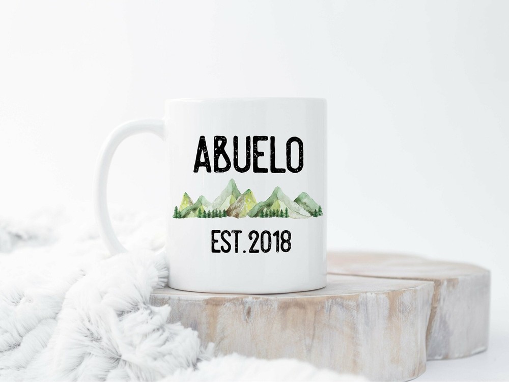New Abuelo Mug Abuelo Coffee Mug Abuelo Est Mug Gift For New Abuelo Pregnancy