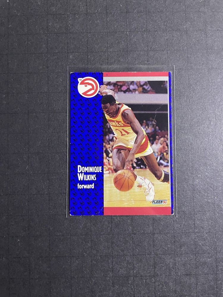 1991-92 Fleer Dominique Wilkins Card #6 - Atlanta Hawks