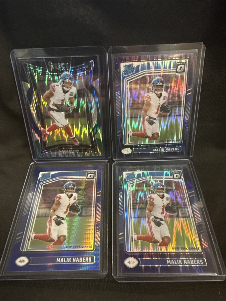 Malik Nabers 4 Card Rookie Card Lot