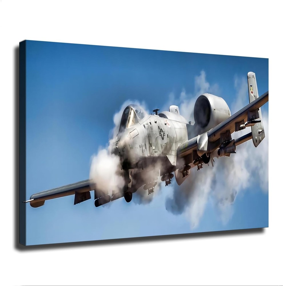 A10 Thunderbolt Ii Warthog Military Aircraft Posters Modern  Canvas Wall Art