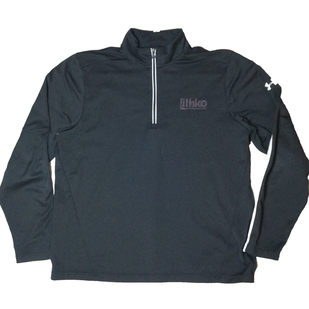Under Armour Qualifier 1/4 Zip Pullover Men's Sz XL Black Loose Fit EUC 1276312