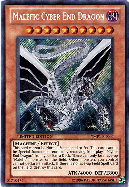 Malefic Cyber End Dragon Secret Rare Limited Edition YMP1-EN004 Light