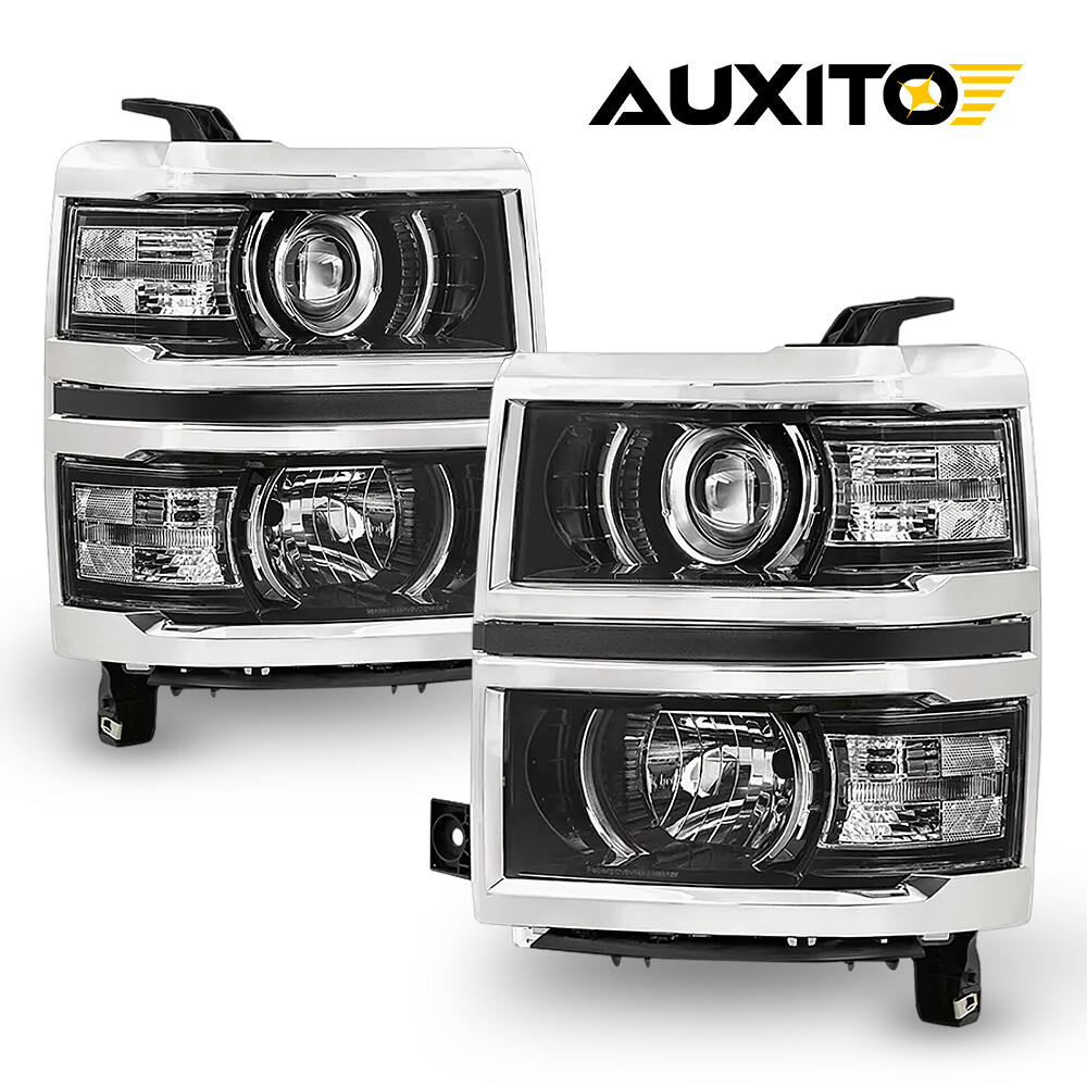 For 2014-2015 Silverado 1500 Housing Replacement Projector Headlamps Light EPU