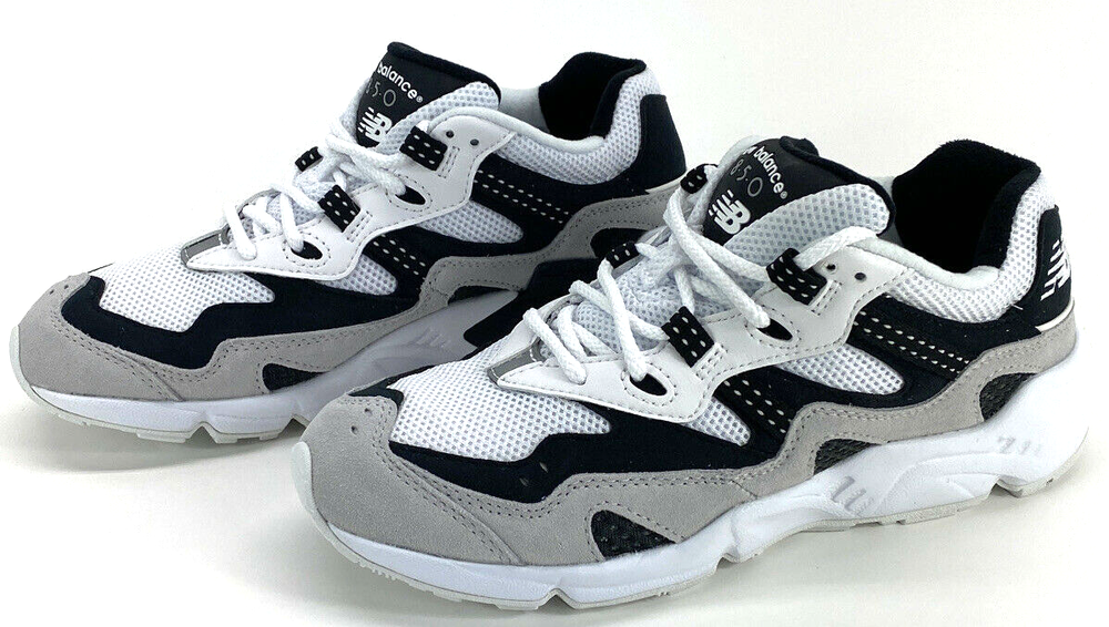 New Balance 850 Mens Size 6 D White Classic Black Gray Suede Casual Running NWOB