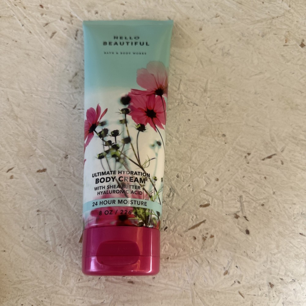 Bath & Body Works Hello Beautiful Hydrating Body Cream 8 oz Free Shipping
