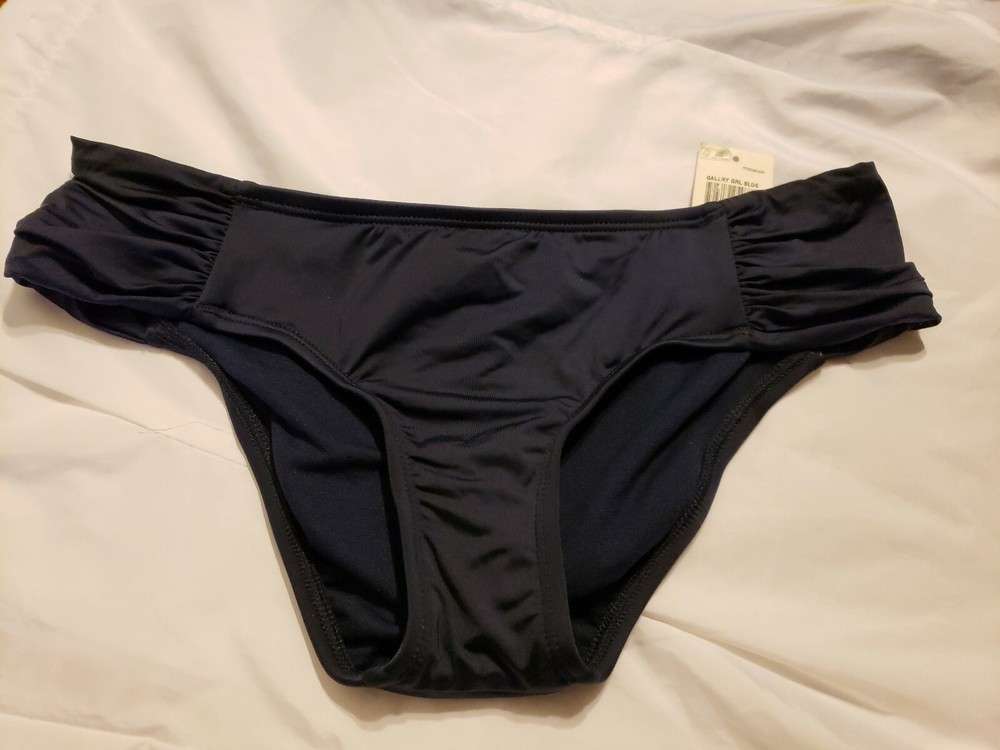 P41 NWT Macy's Bar III 3 M Dark Navy Blue Bikini Bottom CLEARANCE SALE MSRP $44-image
