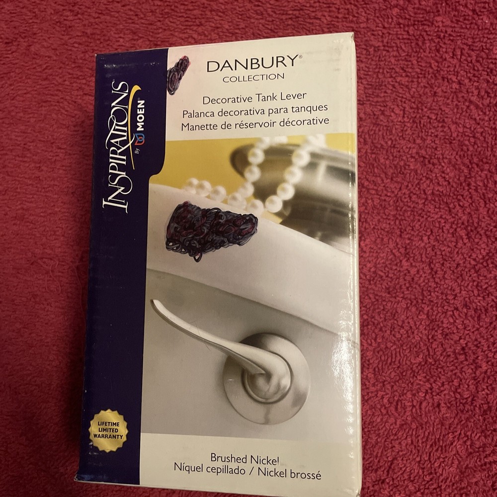 NEW Moen Decorative Toilet Tank Lever Handle Inspirations Danbury Brushed Nickel