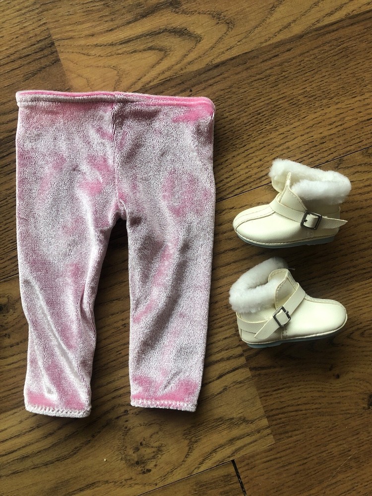 American Girl Doll Snowball Outfit with Leggings Booties Retired 2001
