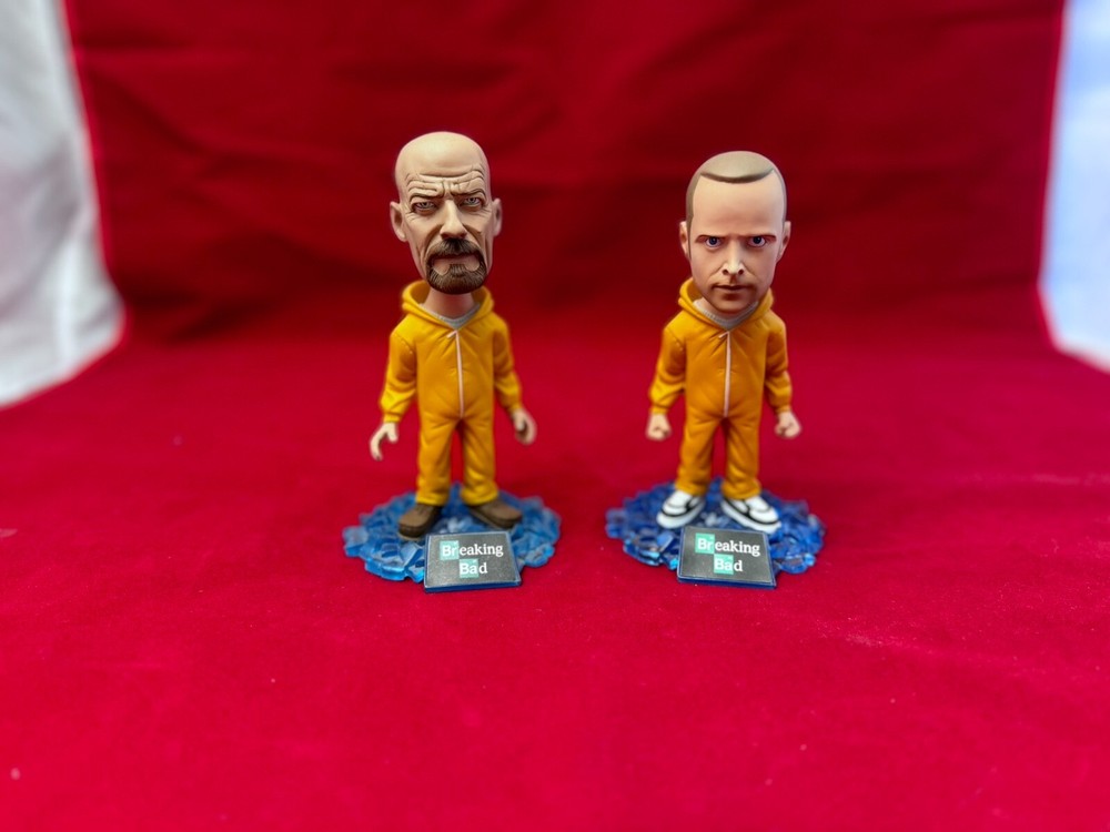 Breaking Bad Walter & Jessie Bobble Heads Mezco Wacky Wobbler Bobblehead 2014