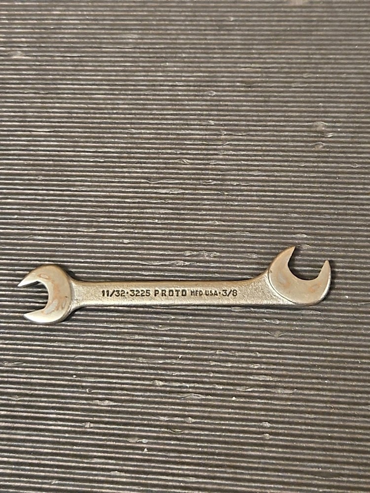 PROTO 3225 SAE Ignition Angled Head Wrench 11/32 x 3/8 USA Made Quality Tool