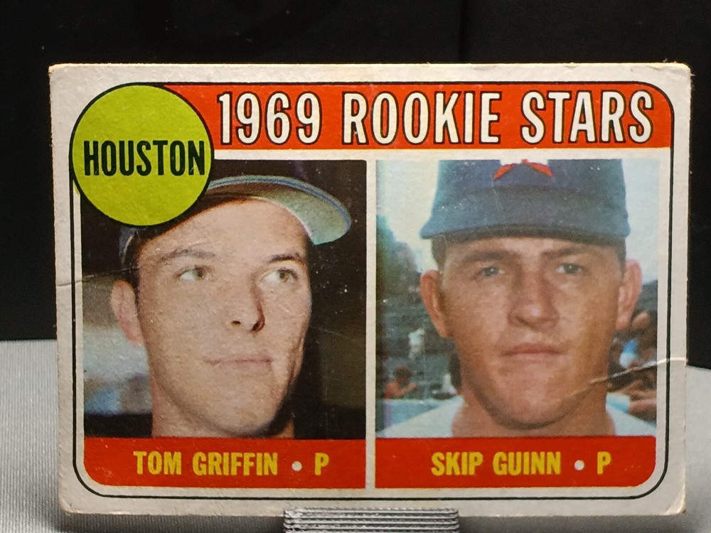 Vintage 1969 Topps Houston Astros Rookie Stars #614 Tom Griffin/Skip Guinn