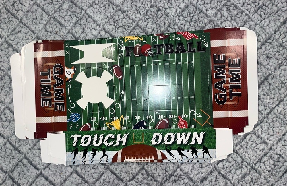 Touchdown Party Tray – Disposable Football Game Day Snack & Drink Serving Platter