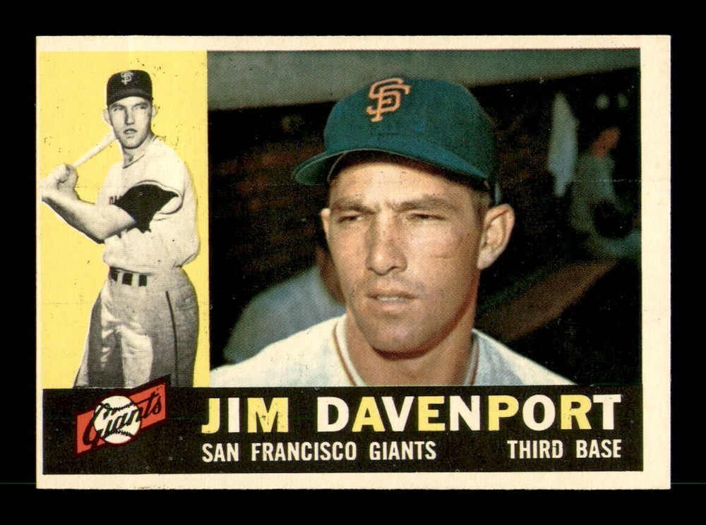 1960 Topps Bobby Davenport #154 NM Baseball Card OBGcards Vintage Set Break
