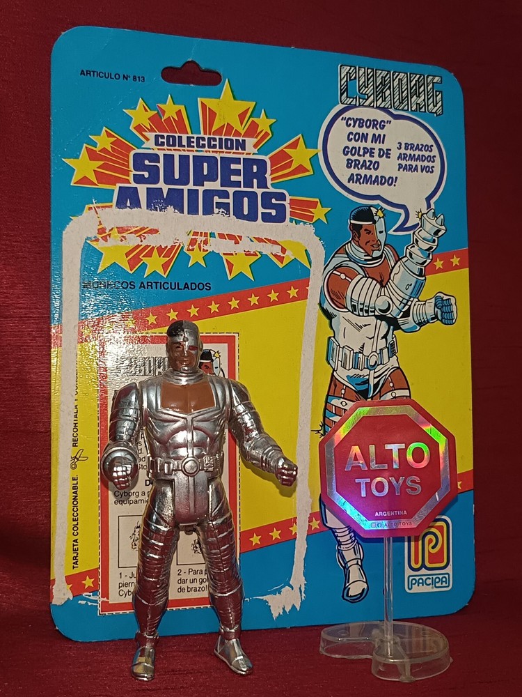 Cyborg Super Amigos Argentina Pacipa Cardboard Edition Not Kenner