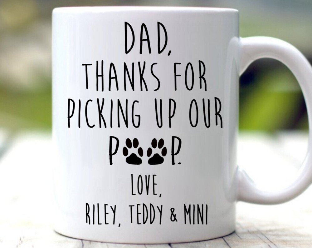 Dog Dad Mug Dog Dad Gift Personalized Cat Dad Mug Cat Dad Gifts Thanks For