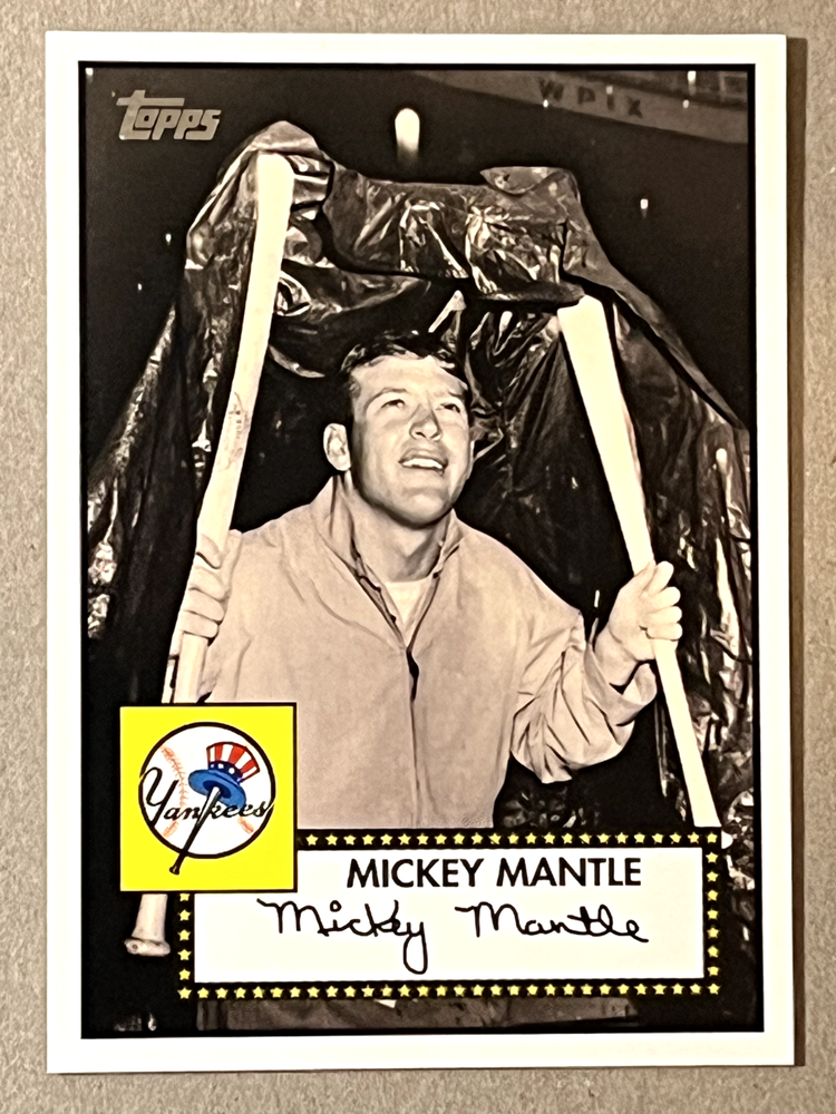 2007 Topps New York Yankees Mickey Mantle Story Baseball Card MMS8