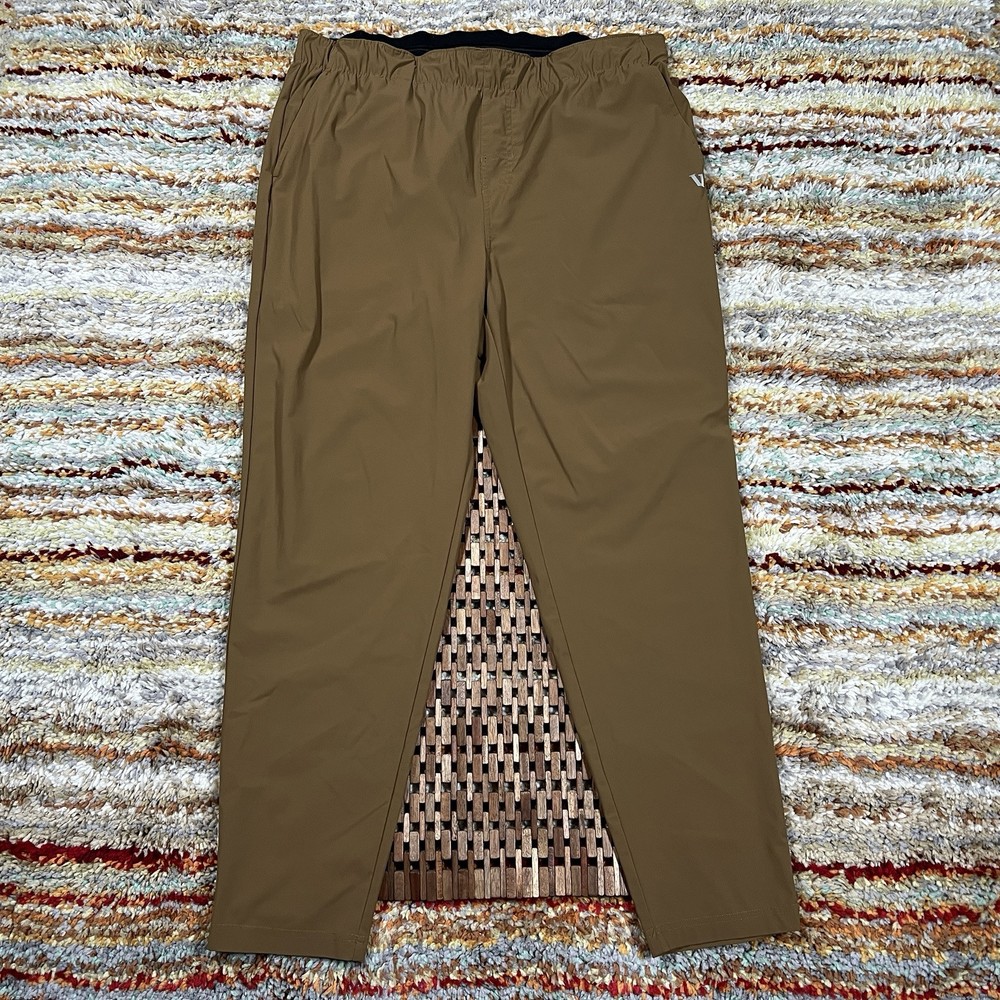 Vuori Fleet Pants Joggers Performance Stretch Khaki Brown Gold Men’s Size XXL