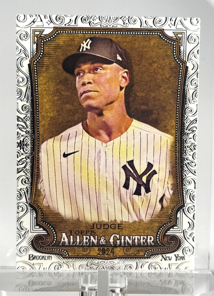 2024 TOPPS  ALLEN & GINTER . FOIL FILAGREE . AARON JUDGE . YANKEES  STAR  # 86