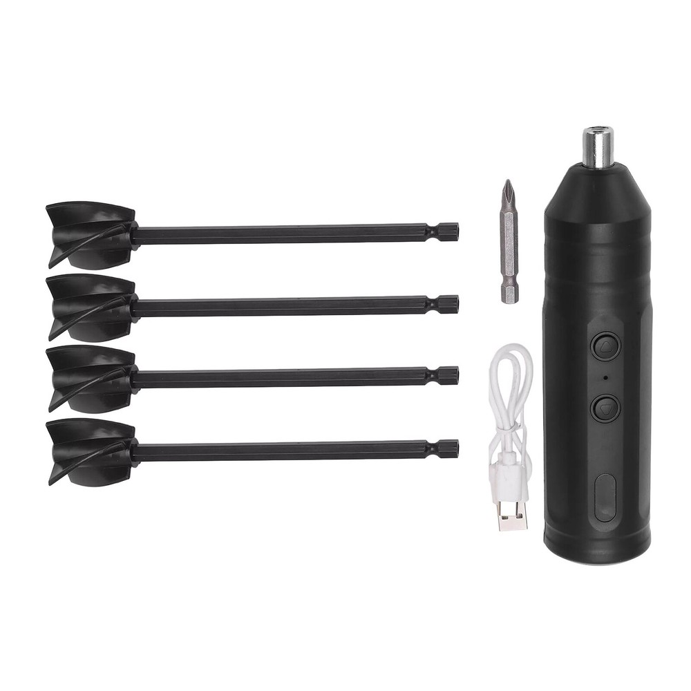 Epoxy Resin Mixer Rechargeable Powerful Slow Motor Electric Stirrer Tool 4 Rods